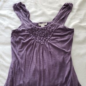 Fun summer purple smocked tank